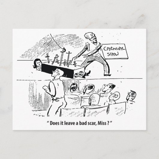 マジシャン・オン・ザ・シーン,ユーモア,ヴィンテージ ポストカード (正面)