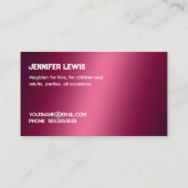 マジシャン コーリングカード (裏面)