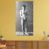 マジシャン・ハリー・ホーディニ鎖に乗り込む キャンバスプリント (インサイチュ (リビング))