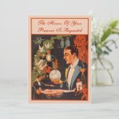 マジシャン·フォーチュン·テラー·クリスタル·ボール·パーティー 招待状 (スタンド正面)