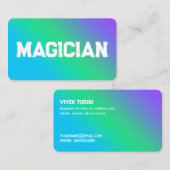 マジシャン 名刺 (正面/裏面)