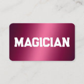 マジシャン 名刺 (正面)