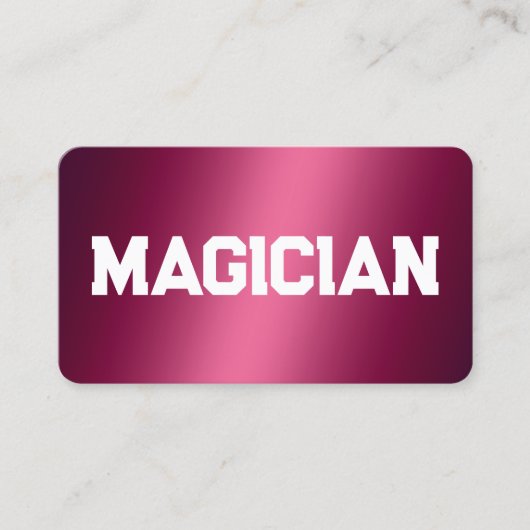 マジシャン 名刺 (正面)