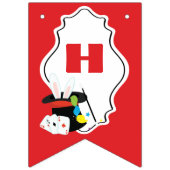 マジシャン、魔法ショーハッピーバースデーバナー、サイン バンティングフラッグ (第2の旗)