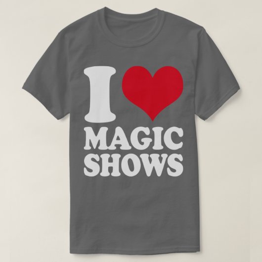 マジシャンIラブ魔法ショー Tシャツ (デザイン正面)