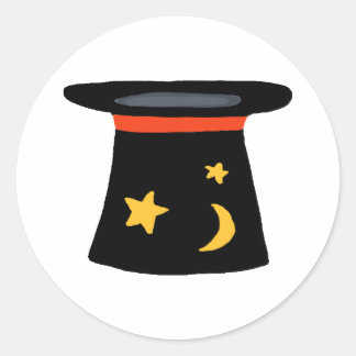 マジシャンTopHat for Magiclandパーティーテーマ ラウンドシール