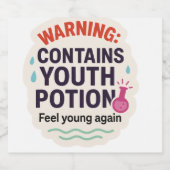 マジッおもしろいクエリクサーデザイン リキュールボトルラベル (シングルラベル)