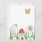 マジッお洒落クフェアリー誕生日招待状 招待状 (裏面)