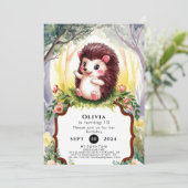 マジッカラフルクヘッジホッグ誕生日 招待状 (スタンド正面)