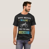 マジックが必要な電動自転車 Eバイク 電動アシスト自転車 Tシャツ (正面フル)