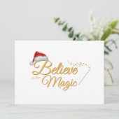 マジックに願いを - 幻想的なホリデーデザイン シーズンカード (スタンド正面)