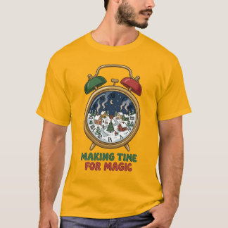 マジックのための時間を創るシャツ クリスマスクロックTシャツ Tシャツ