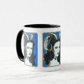 「マジックの誘惑」絵を描は マグカップ (正面左)