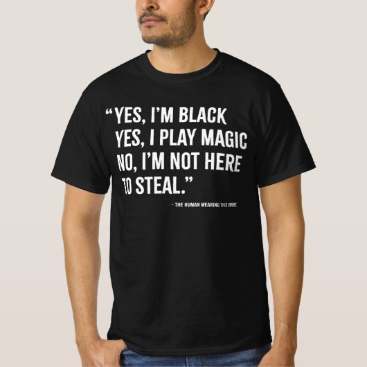 マジックをやります Tシャツ (正面)
