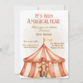 マジックイヤーマジシャン誕生日 招待状 (正面)