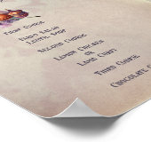 マジックオウルベイビーシャワーメニュー ポスター (角)