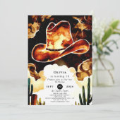 マジックカラフルカウボーイ誕生日 招待状 (スタンド正面)