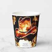 マジックカラフルカウボーイ誕生日 紙コップ (正面)