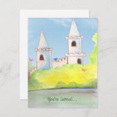 マジックキャッスル・ウォーターカラーパーティー招待状 招待状 (正面/裏面)