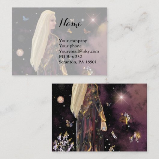 マジッククリスタル名刺 名刺 (正面/裏面)