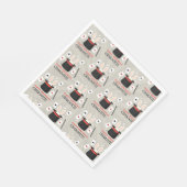 マジックショーマジシャンキッズ誕生日カスタム名 スタンダードランチョンナプキン (角)