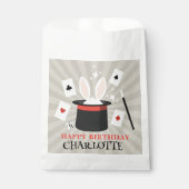 マジックショーマジシャンキッズ誕生日カスタム名 フェイバーバッグ (正面)