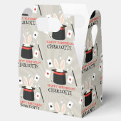 マジックショーマジシャンキッズ誕生日カスタム名 フェイバーボックス (オープン)