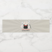 マジックショーマジシャンキッズ誕生日カスタム名 ペットボトルラベル (シングルラベル)