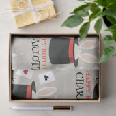 マジックショーマジシャンキッズ誕生日カスタム名 薄葉紙 (ギフト)