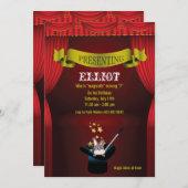 マジックショー招待状 招待状 (正面/裏面)