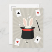 マジックショー魔術師キッズ シーズンポストカード (正面/裏面)