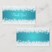 マジックスパークルターコイズ ご感謝 エンクロージャーカード (正面/裏面)