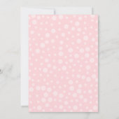 マジックタイムレインボーベビーユニコーンファースト誕生日 招待状 (裏面)