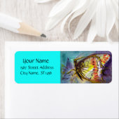 マジックバタフライ パープルアクア ブルーターコイズ ラベル (インサイチュ)