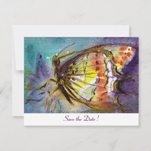 マジックバタフライ　ホワイト 招待状 (正面)