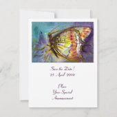 マジックバタフライ　ホワイト 招待状 (裏面)