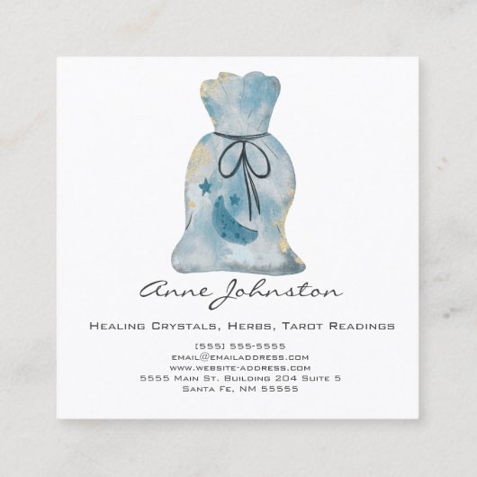 マジックバッグスクエアビジネスカード スクエア名刺 (裏面)