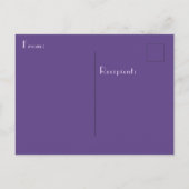 マジックフラワーメイド女神ラベンダーパープル ポストカード (裏面)