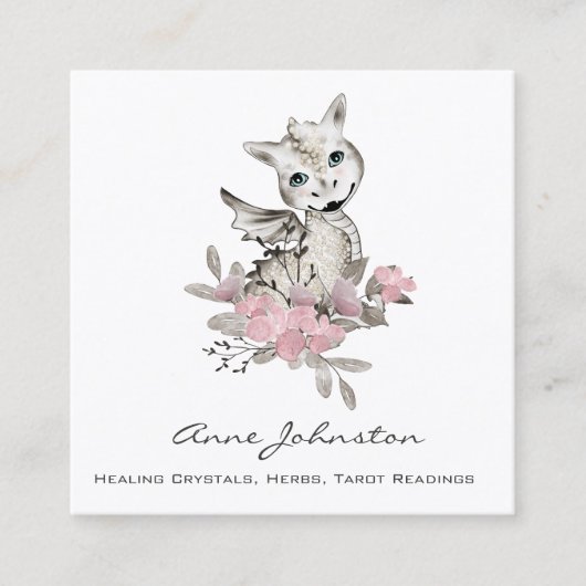 マジックベビードラゴンビジネスカード スクエア名刺 (正面)