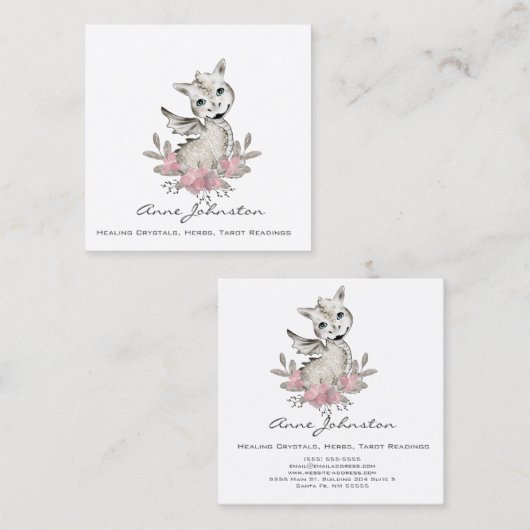 マジックベビードラゴンビジネスカード スクエア名刺 (正面/裏面)