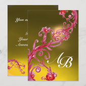 マジックベリーズ モノグラム トパーズ 招待状 (正面/裏面)