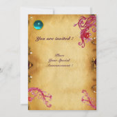 マジックベリー4、モノグラムパーチメント 招待状 (裏面)