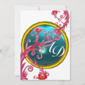 マジックベリー4、モノグラム ブルーアクアマリン 招待状 (正面)