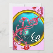 マジックベリー4、モノグラム 赤瑪瑙 招待状 (正面)