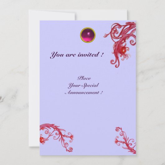 マジックベリー4、モノグラム 赤瑪瑙 招待状 (裏面)