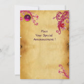 マジックベリー パーチメントジェム ルビー レッド 招待状 (裏面)