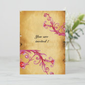 マジックベリー モノグラム ワックスシール パーチメント 招待状 (スタンド正面)