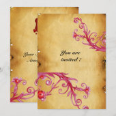 マジックベリー モノグラム ワックスシール パーチメント 招待状 (正面/裏面)