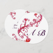 マジックベリー, モノグラム 赤 紫 案内状 (正面/裏面)