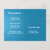 マジックボーイのショー誕生日パーティー インビテーションポストカード (裏面)